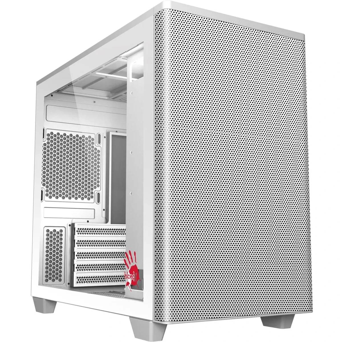 Корпус Bloody BD-CC117F White (BD-CC117F-WH), без БП, mATX