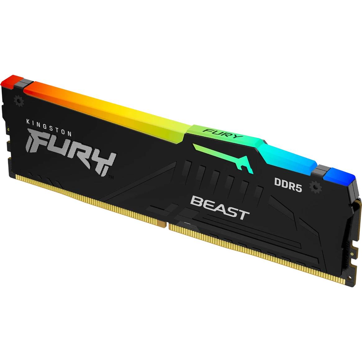 Оперативная память 16Gb Kingston FURY Beast RGB Black KF564C32BBEA-16, DDR V, PC-51200, 6400MHz