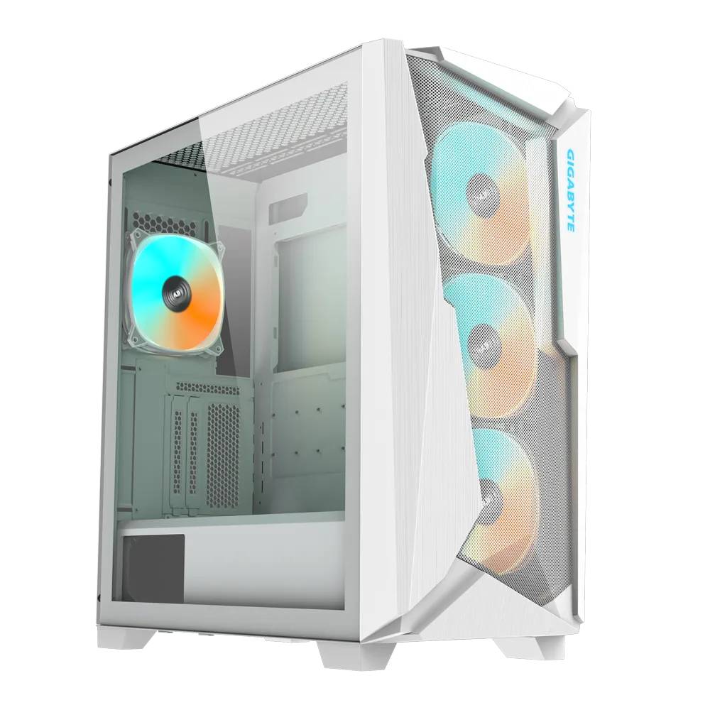 Корпус Gigabyte C301 Glass V2 White GB-C301GW TYPE-C V2, без БП, E-ATX