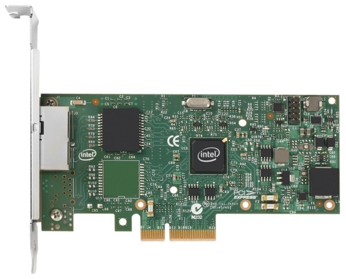 Сетевая карта Intel I350-T2V2, 1Gbps, PCI-Ex1 (Replic)
