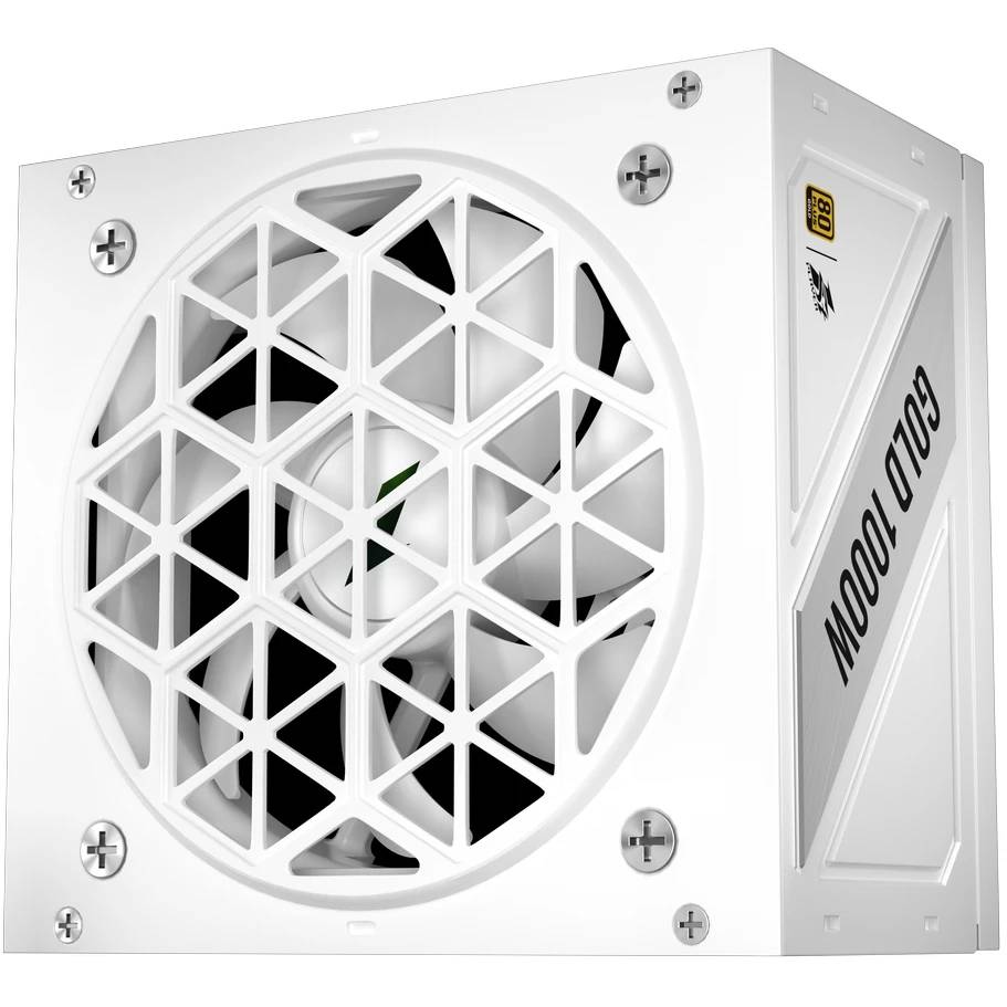 Блок питания 1000Вт, 1stPlayer NGDP White HA-1000BA4-WH, 80 Plus Gold, APFC, ATX