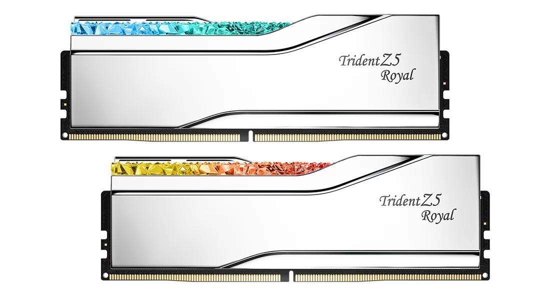 Оперативная память 32Gb G.Skill Trident Z5 Royal F5-6800J3445G16GX2-TR5S, DDR V, PC-54400, 6800MHz, kit 2x16Gb