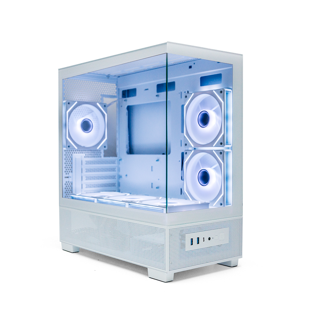 Корпус XASTRA Q500M 6ARGB White (Q500M-6FM12A-C10-UC-WH), без БП, mATX