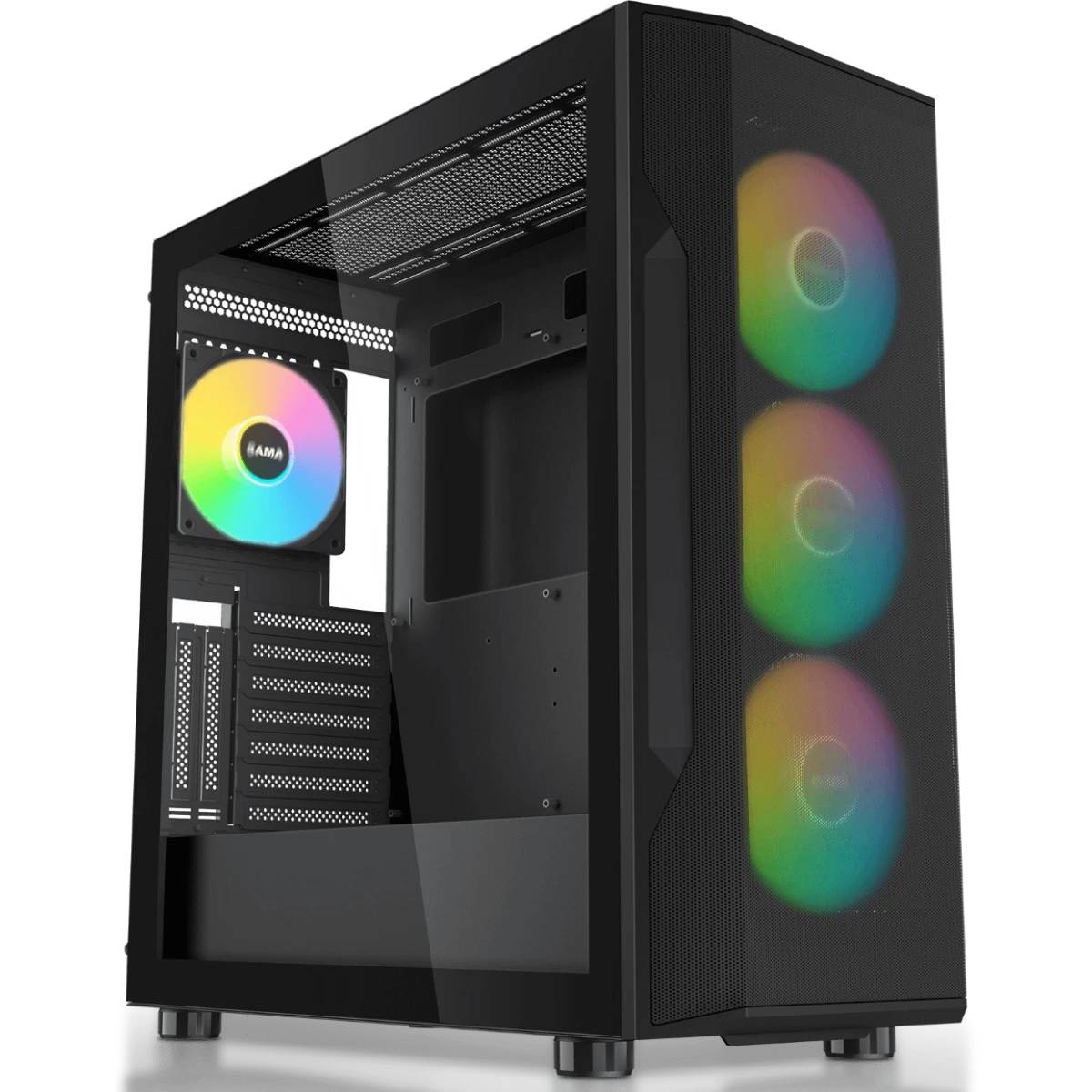Корпус SAMA S40 Black S40-BKAPA4X1-GL, без БП, ATX