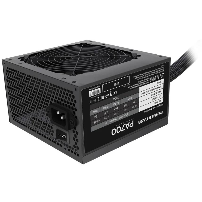 Блок питания 700Вт, Powercase PA700 PA-700SI, 80 Plus White, APFC, ATX