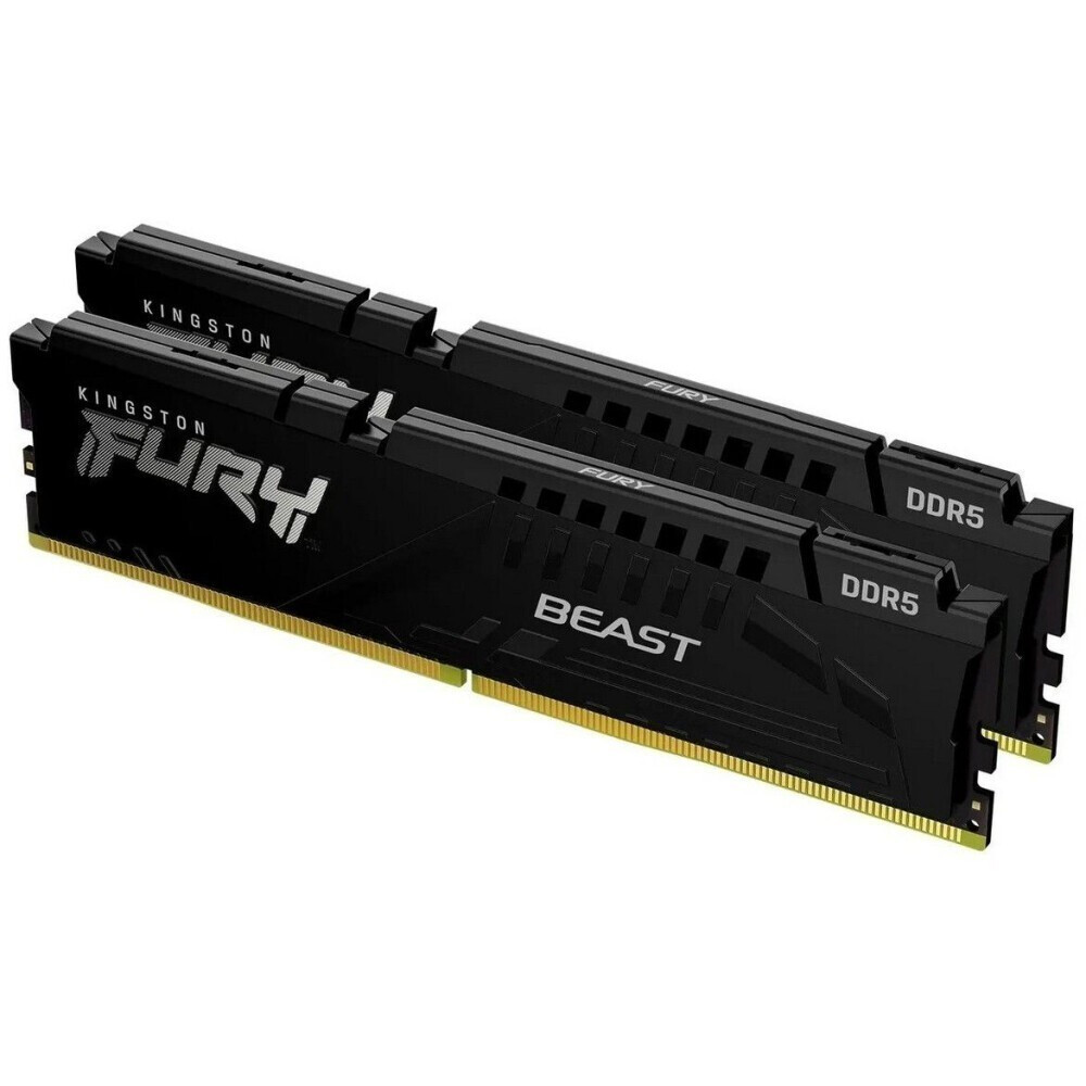 Оперативная память 64Gb Kingston FURY Beast Black KF560C36BBE2K2-64, DDR V, PC-48000, 6000MHz, kit 2x16Gb