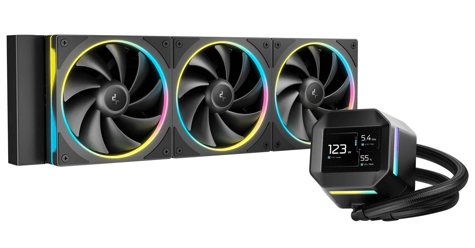 Жидкостное охлаждение DeepCool LM360 BK, 300W (LGA1700 Ready)