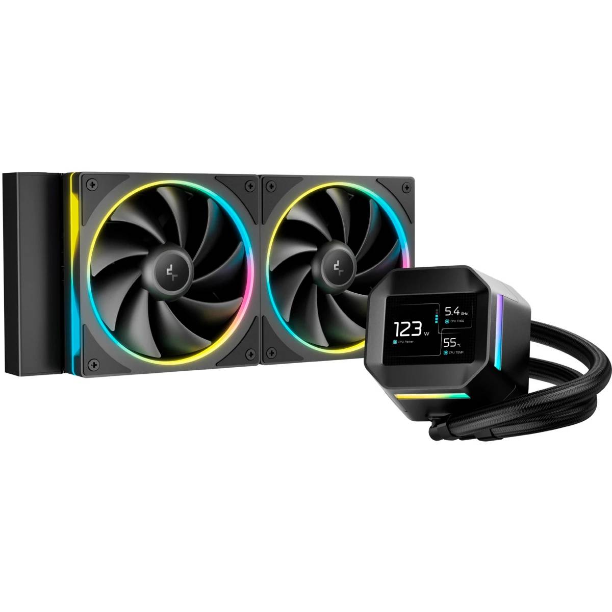 Жидкостное охлаждение DeepCool LM240 BK R-LM240-BKDMMC-1, 250W (LGA1700 Ready)