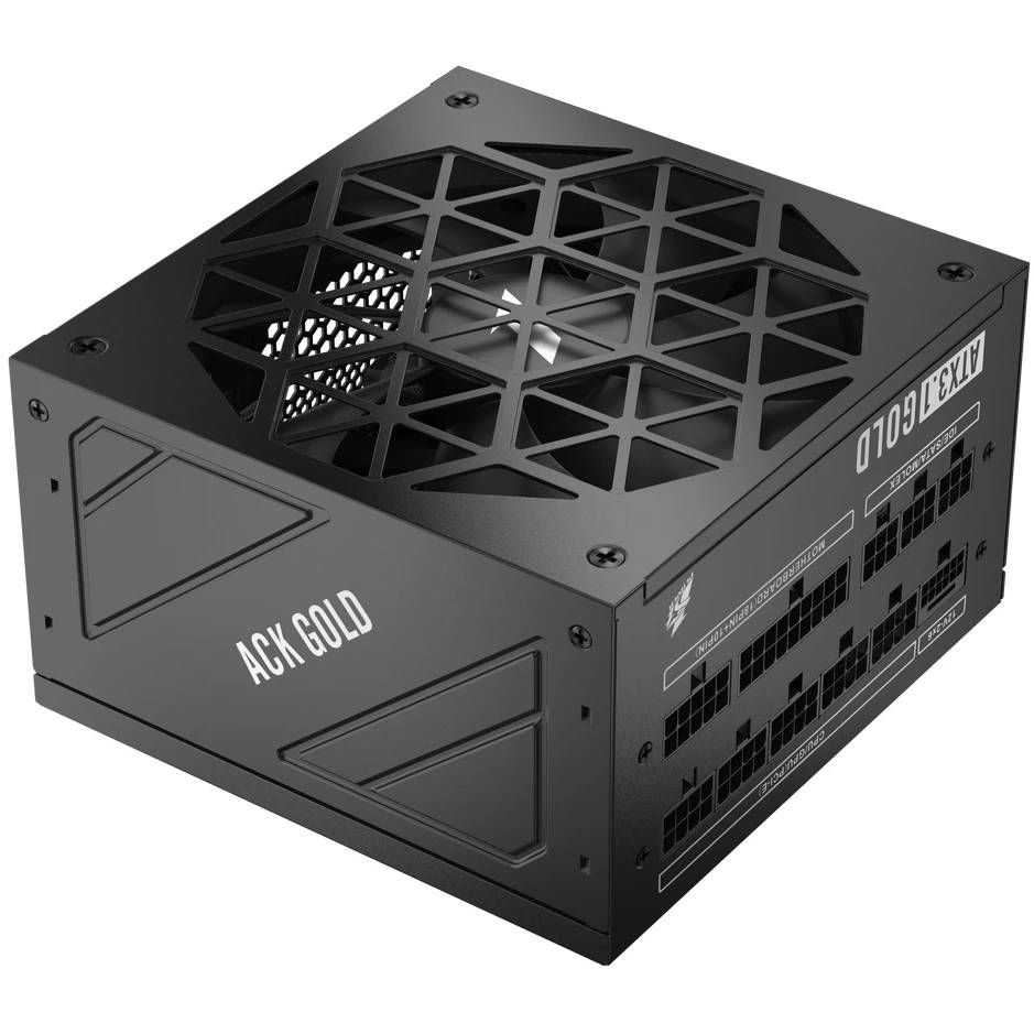Блок питания 750Вт, 1stPlayer ACK GOLD 750W HA-750BA2-BK, 80 Plus Gold, APFC, ATX