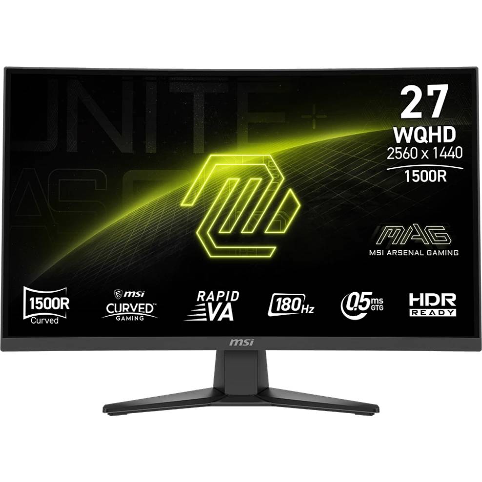 Монитор 27" MSI Mag 275CQF E18, 2560x1440, VA, 180Hz (2xHDMI, DP) (9S6-3CE91H-022)