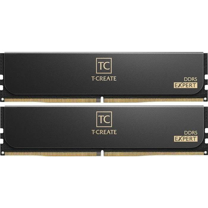 Оперативная память 64Gb Team T-Create Expert Black CTCED564G6400HC40BDC01, DDR V, PC-51200, 6400MHz, kit 2x32Gb