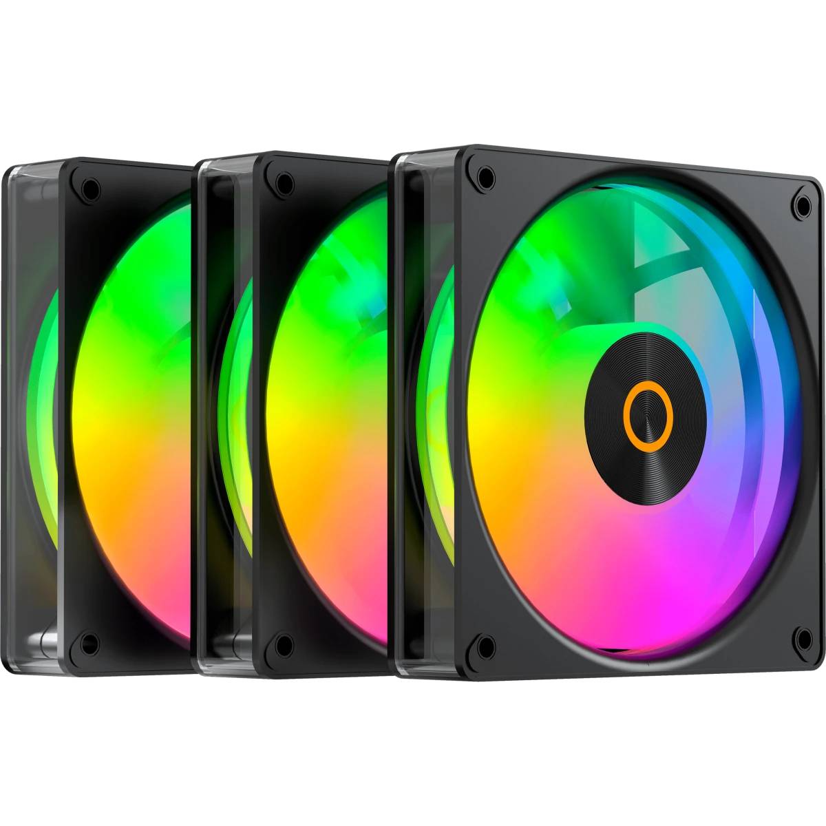 Вентилятор 12x12см Ocypus Gamma F12 Elite BK ARGB Reverse Blade 3 in 1 (Gamma F12 Elite BK ARGB REV. BLADE 3in1) 3шт.