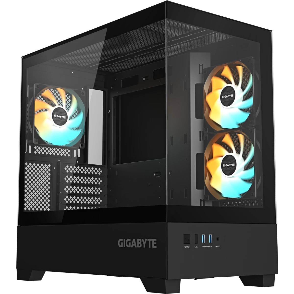 Корпус Gigabyte C201 Panoramic (GB-C201P), без БП, mATX