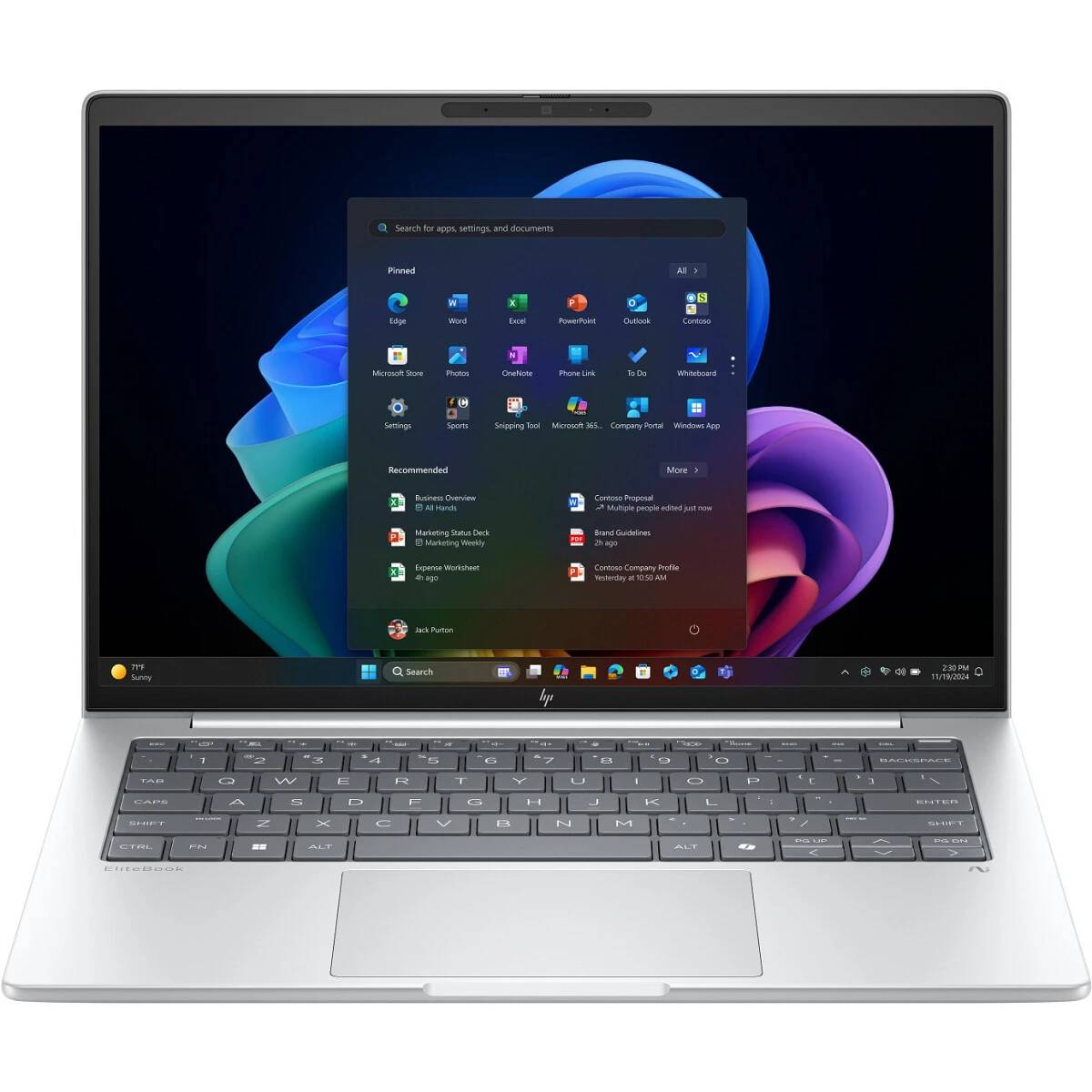 Ноутбук HP EliteBook 8 G1i (C15A6ET), 14" IPS, Core Ultra 7 255U/ 16Gb/ 512SSD/ W11/ Silver