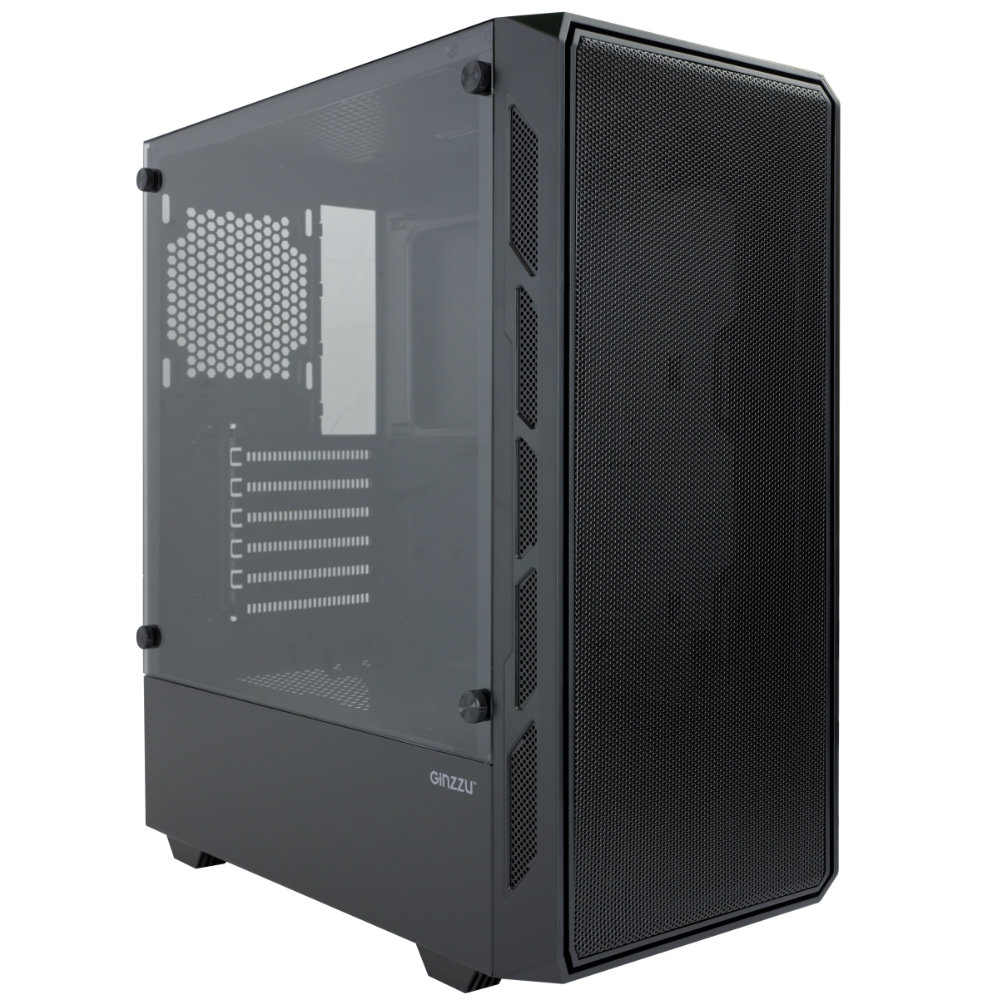 Корпус Ginzzu RX120 Black, без БП, ATX