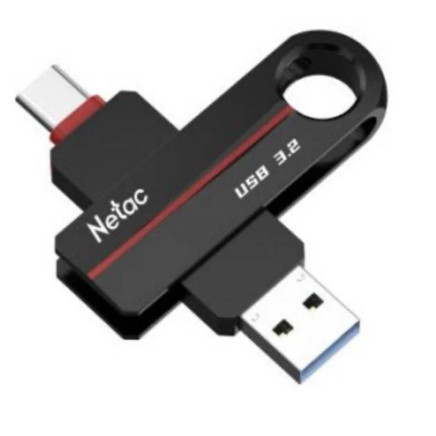 128Gb Netac US18 NT03US18C-128G-32BK, USB3.2, USB Type-C, Black
