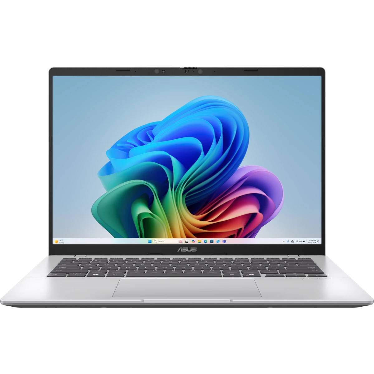 Ноутбук Asus VivoBook 14 X1407QA-LY099W, 14", Snapdragon X X1-26-100/ 16Gb/ 1TbSSD/ W11/ Silver (90NB1603-M007F0)