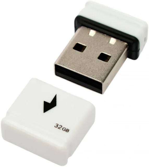 32Gb Gembird GFL-2.0-32mini, USB2.0, белый