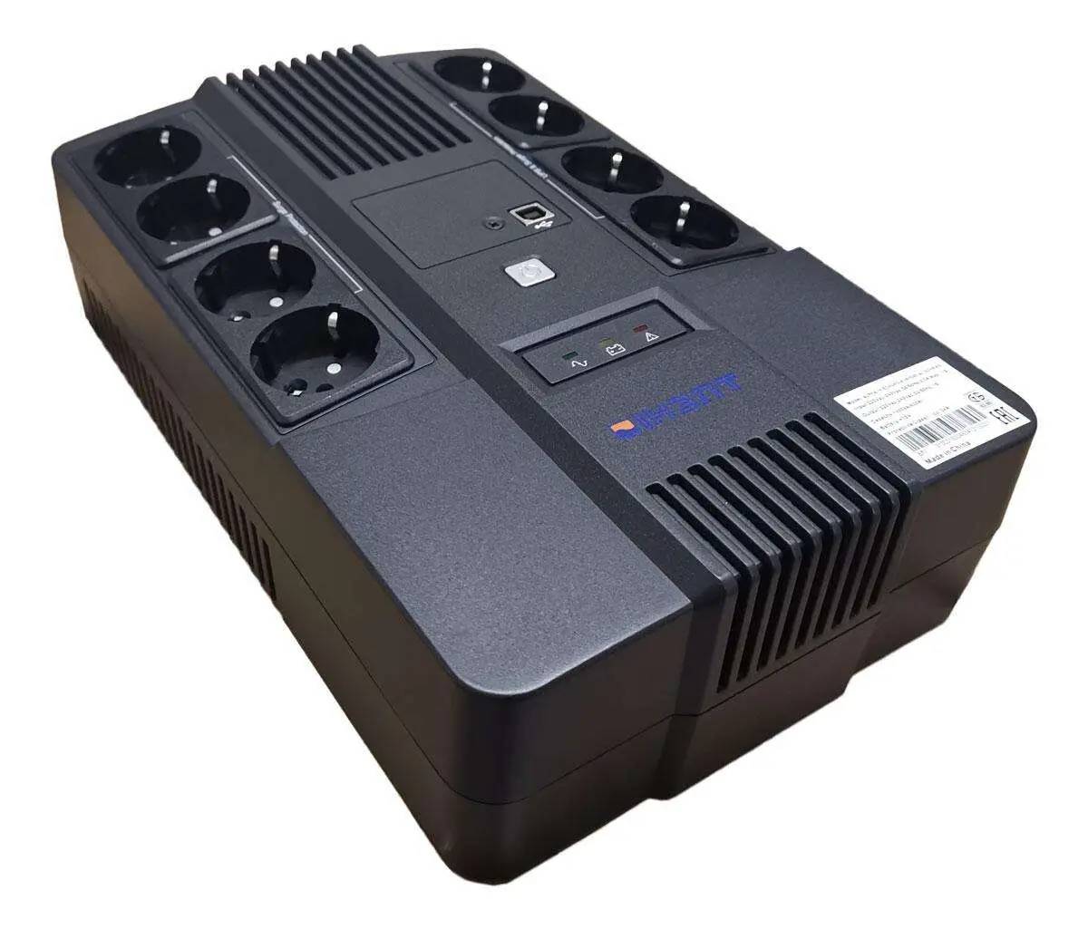 ИБП IНЭЛТ Alpha 850 Schuko-8 IN850-AL-SCH8-K, 850VA, (8xSchuko)