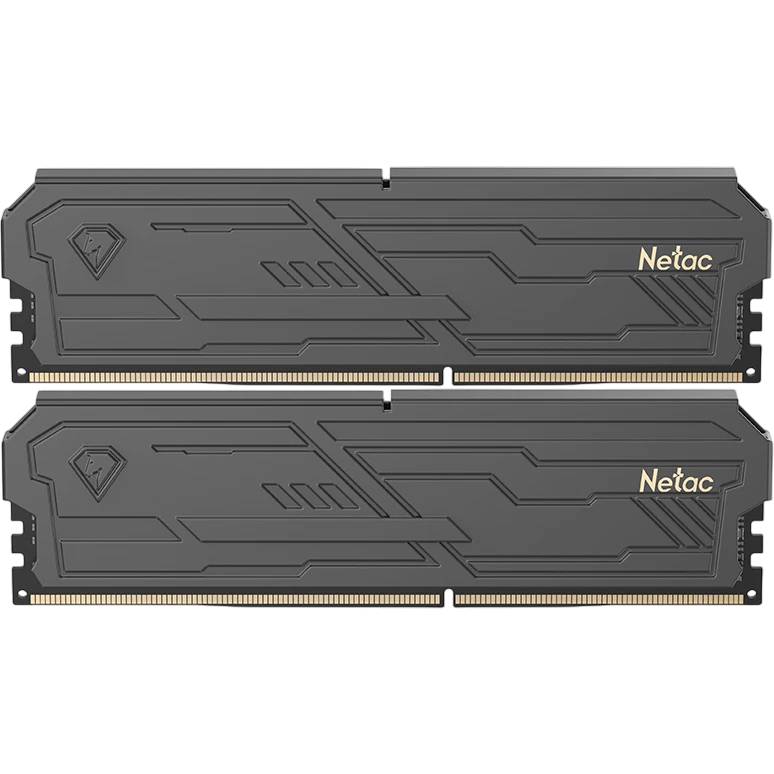 Оперативная память 16Gb Netac Shadow III Black NTSHD4P32DP-16K, DDR IV, PC-25600, 3200MHz, kit 2x8Gb