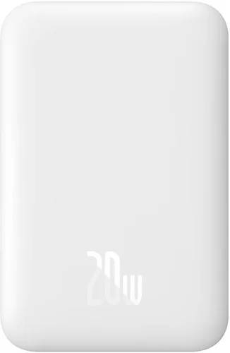 Внешний аккумулятор 6000мАч Baseus Magnetic Wireless PPCX020002, белый