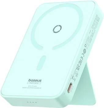 Внешний аккумулятор 5000мАч Baseus MagPro Magnetic P10064100332-00, мятный