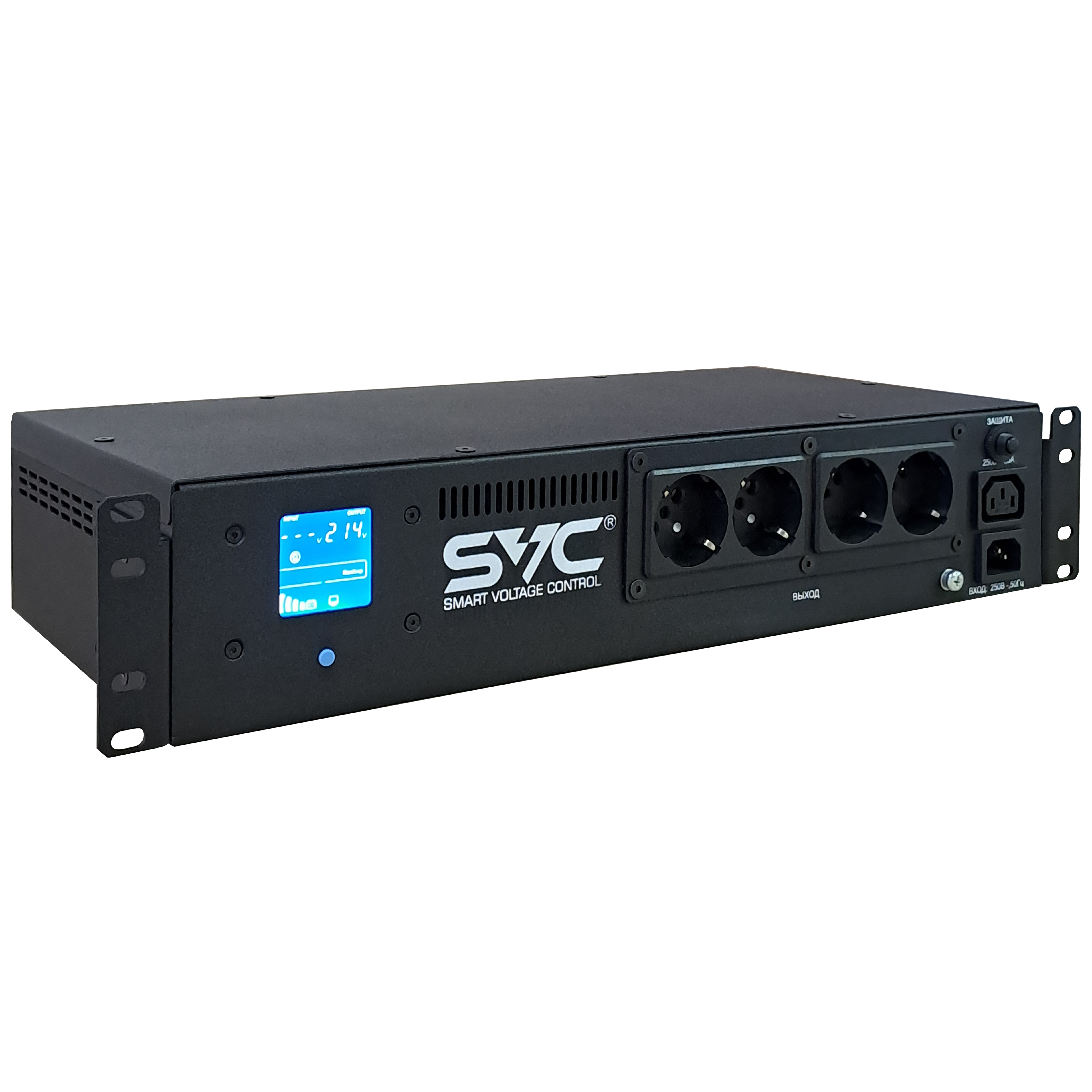 ИБП SVC RTO-800-LCD/R, 800VA (4xSchuko)