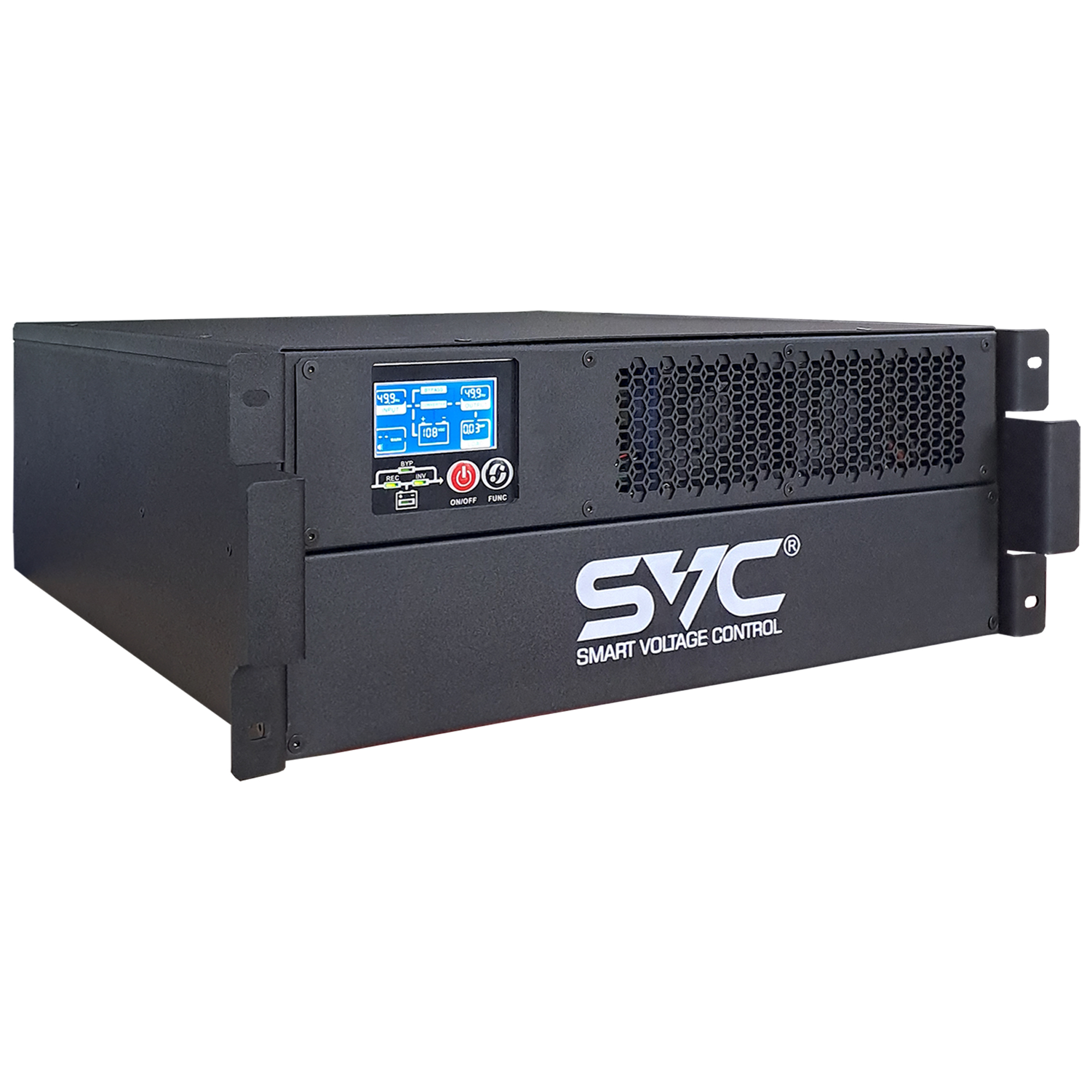 ИБП SVC RT-3KL-LCD/RP8, 3000VA (8xIEC320-C13 + 2xIEC320-C19)