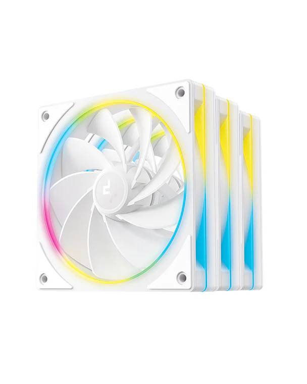Вентилятор 12x12см DeepCool FL12R SE WH 3 IN 1, 3 шт.