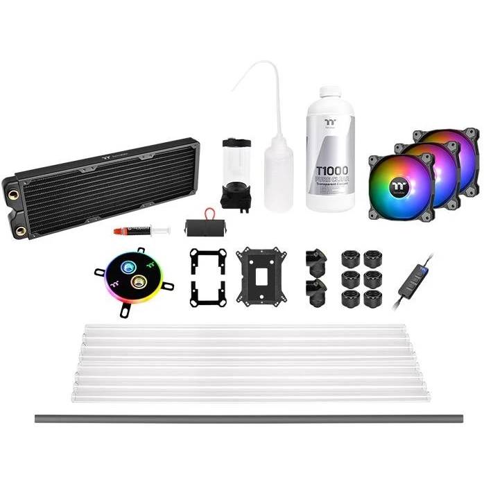 Жидкостное охлаждение Thermaltake Pacific C360 DDC Hard Tube Water Cooling Kit CL-W243-CU12SW-A, (LGA1700 Ready)
