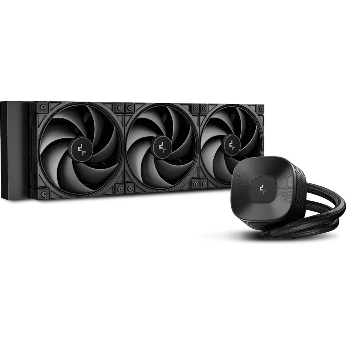 Жидкостное охлаждение DeepCool LE360 V2 Zero Dark R-LE360ZERO-BKLNMD-G-1, 300W (LGA1700 Ready)