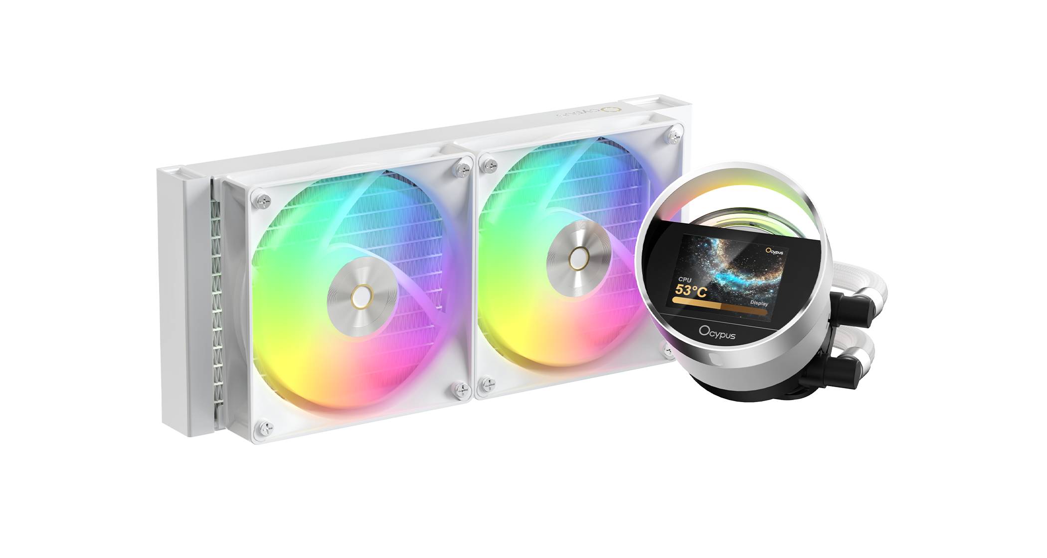 Жидкостное охлаждение Ocypus Sigma L24 WH ARGB, 280W (LGA1700 Ready)