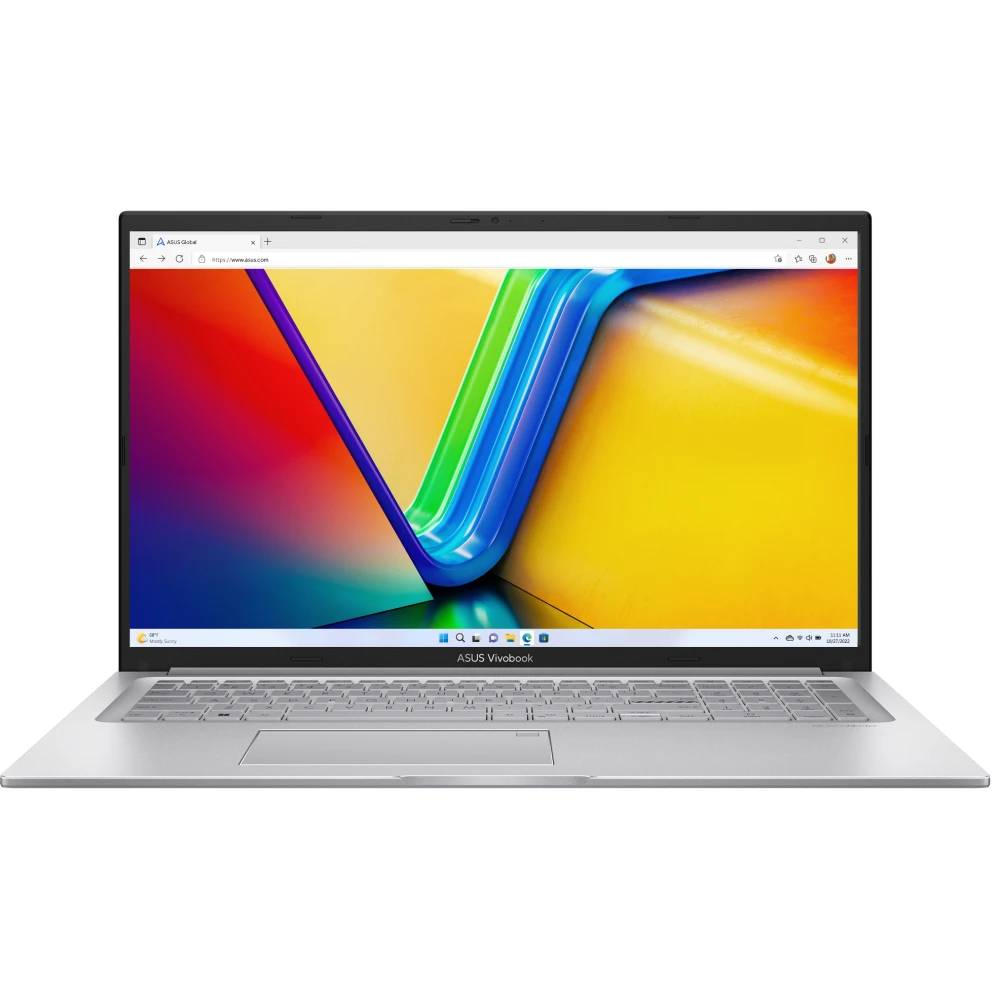 Ноутбук Asus Vivobook 17 X1704VA-AU1107 17.3" IPS, Core 7 150U/ 16Gb/ 1TbSSD/ Cool Silver (90NB13X1-M00MT0)