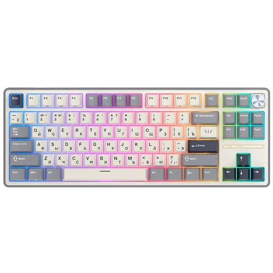 Клавиатура Royal Kludge R87 Pro Half Grey (Brown switch)