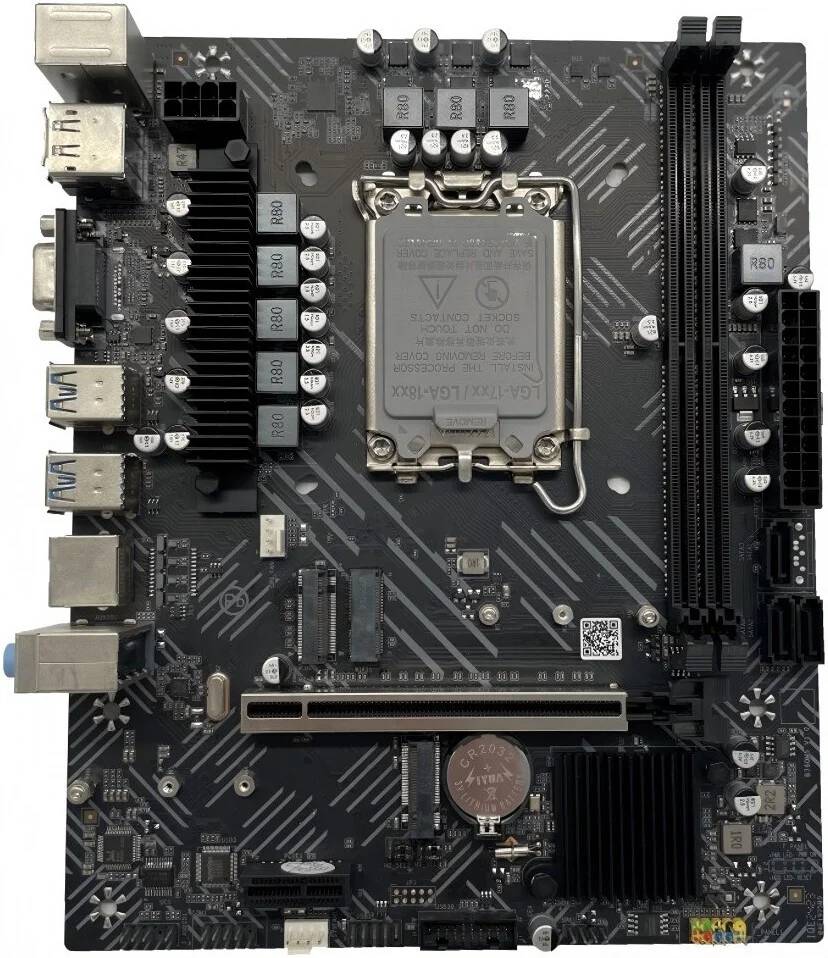 Материнская плата Arktek AK-H610M EG D5, LGA1700, (VGA, HDMI, DP), 2xDDR V, mATX