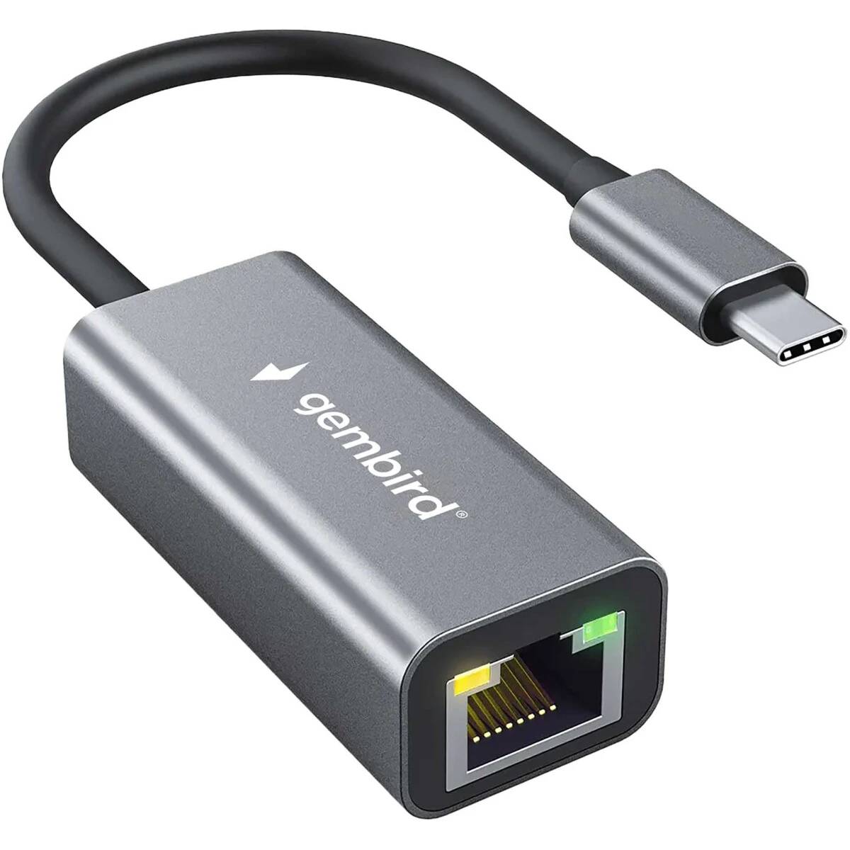 Сетевая карта Gembird NIC-U8, 1Gbps, USB 3.0 Type-C