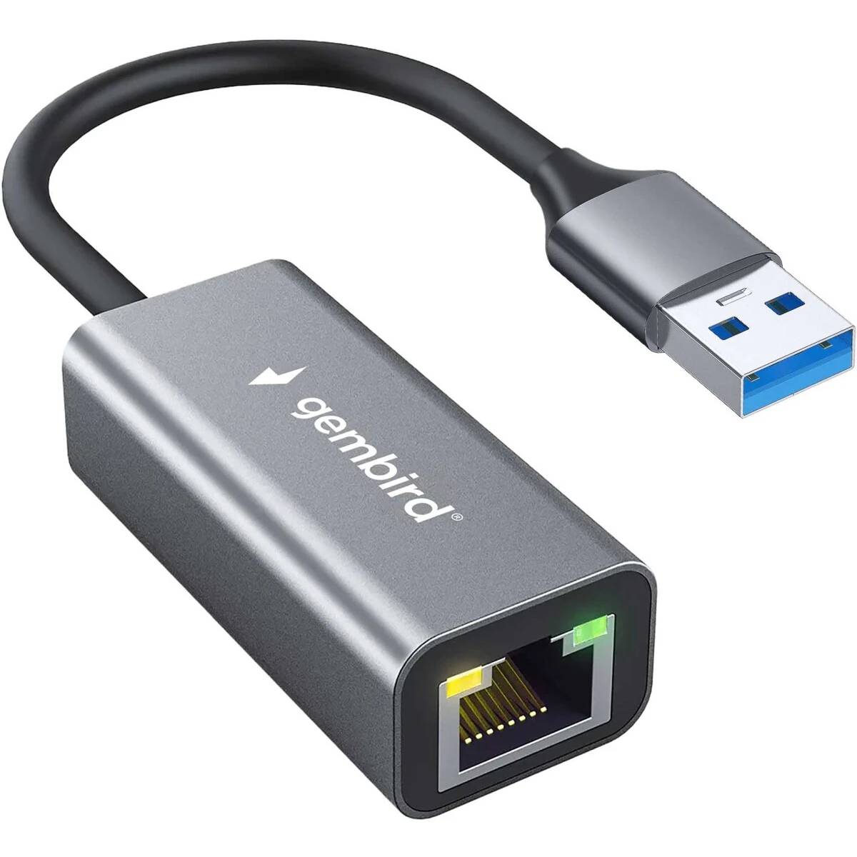 Сетевая карта Gembird NIC-U9, 1Gbps, USB3.0