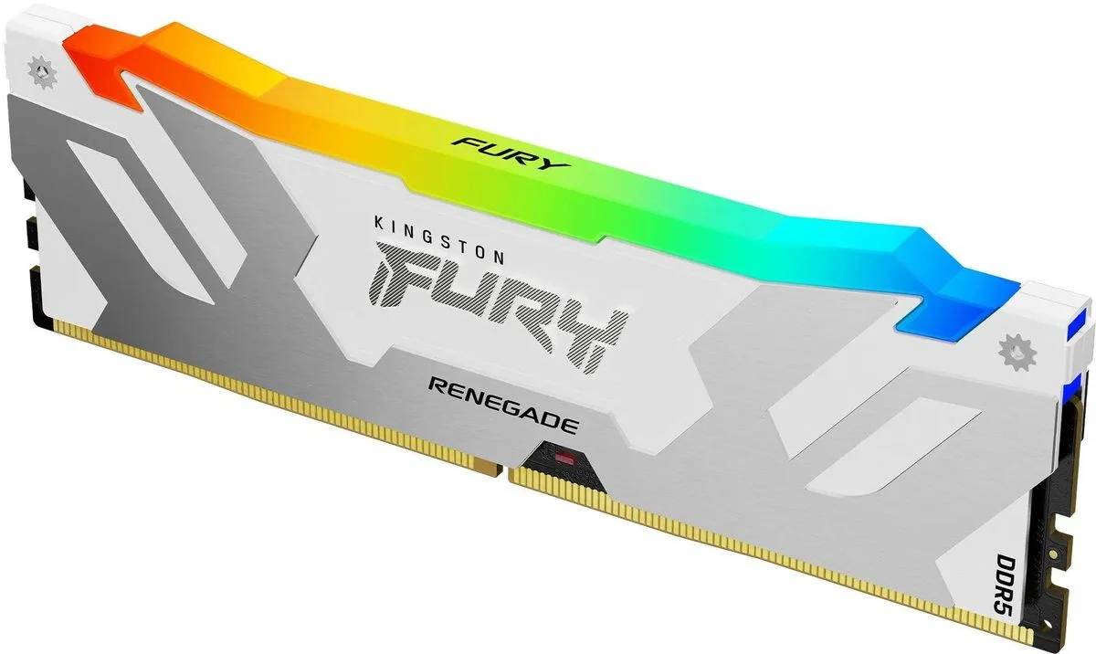 Оперативная память 16Gb Kingston Fury Renegade RGB White KF572C38RWA-16, DDR V, PC-57600, 7200MHz (OEM)