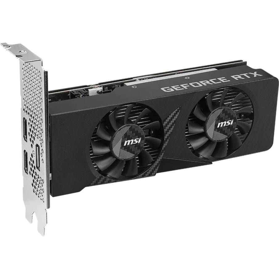 Видеокарта GeForce RTX 3050, 6Gb GDDR6 96bit, MSI RTX 3050 LP E 6G OC, RTL