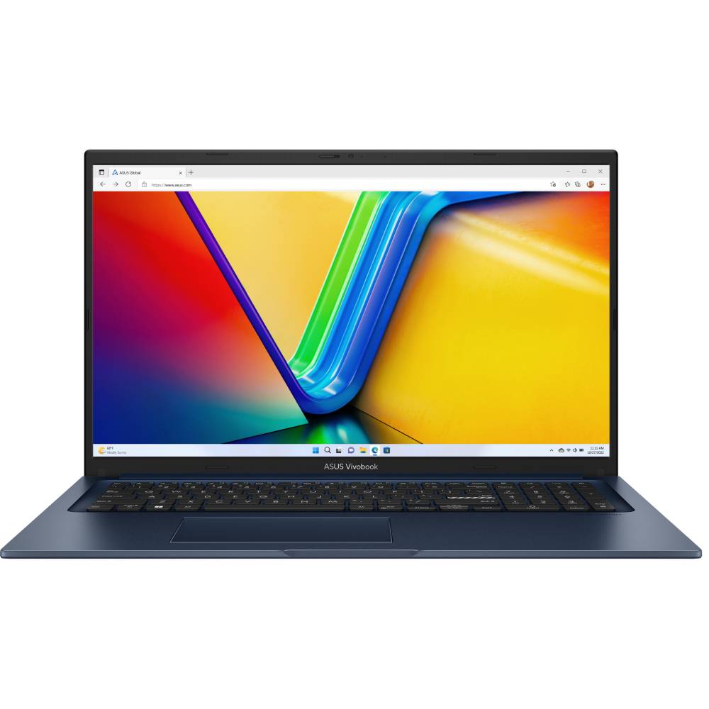 Ноутбук Asus Vivobook 17X1704VA-AU1017, 17.3" IPS, Core 5 120U/ 16Gb/ 512SSD/ Blue