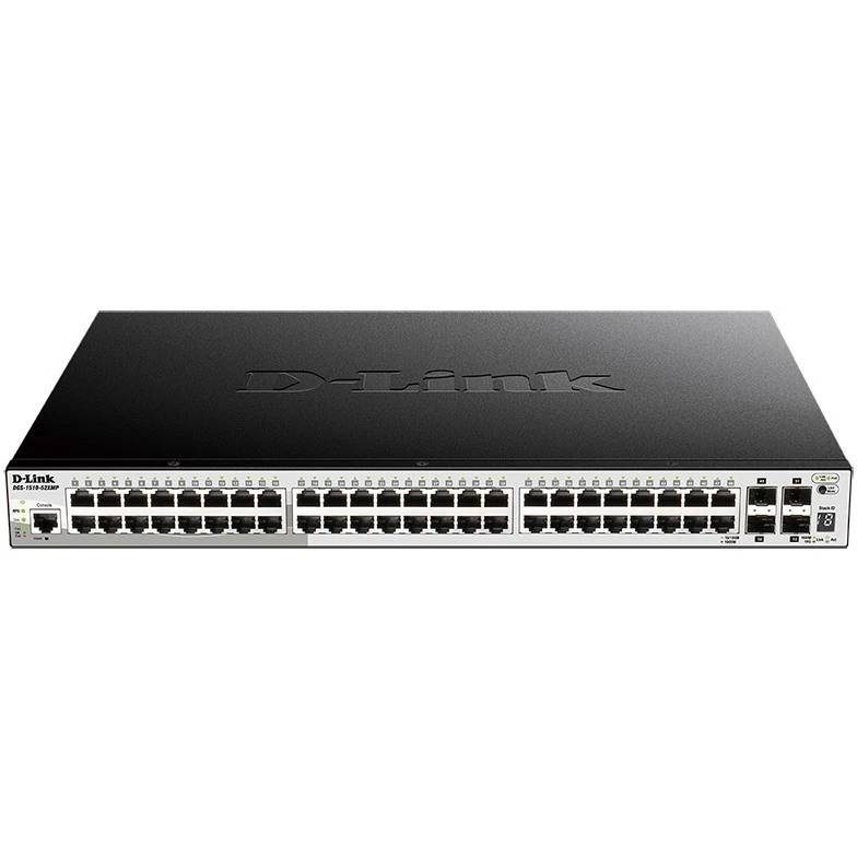 Коммутатор D-Link DGS-1510-52XMP/A2A, 48xLAN 1Gbps, 4 SFP+, PoE