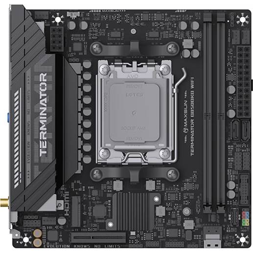 Материнская плата Maxsun Terminator B850BKB WIFI, AM5, (HDMI, DP), 2xDDR V, mini-ITX