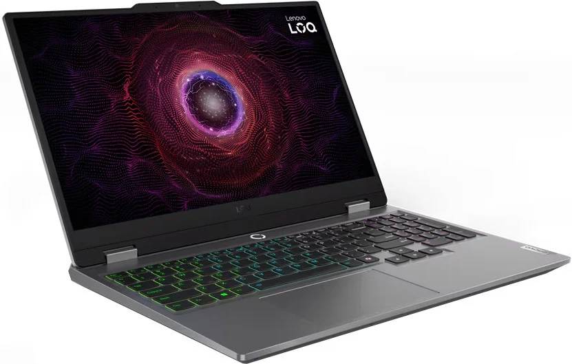 Ноутбук Lenovo LOQ 15ARP9 (83JC00LYUS), 15.6" IPS, Ryzen 5 7235HS/ 16Gb/ 512SSD/ RTX 4050 6Gb/ Luna Grey