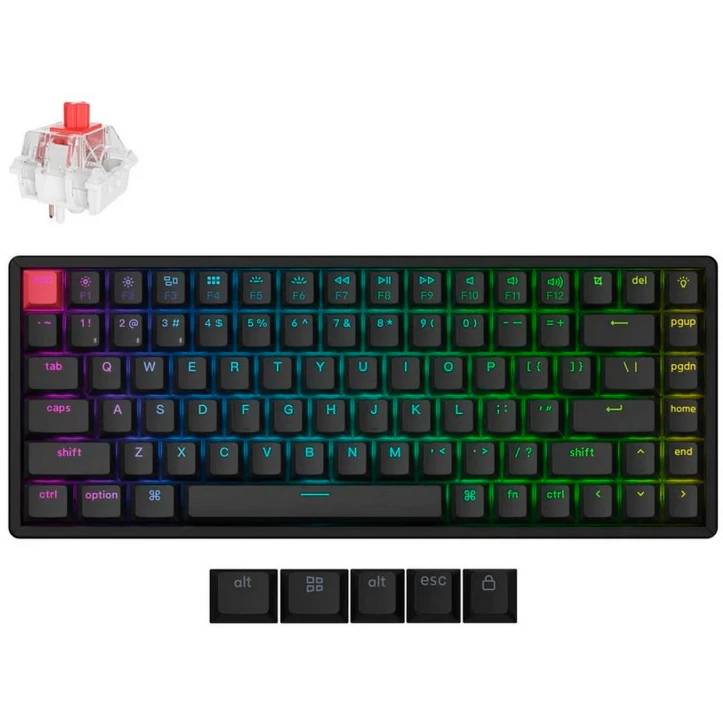 Клавиатура Keychron QMK K2 K2X-B1Z-RU (Red Switch), черный