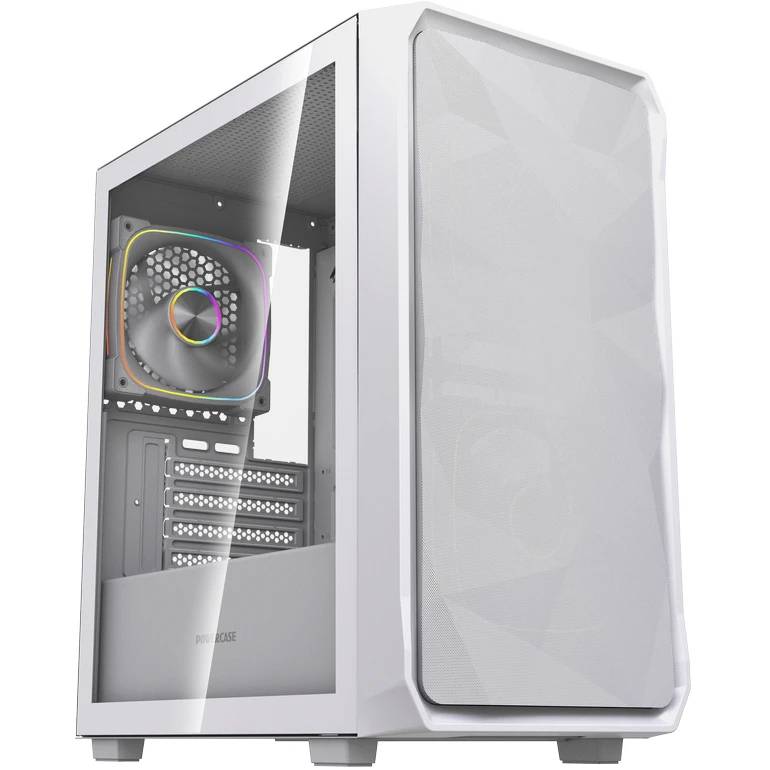 Корпус Powercase Mistral SM06 ARGB White CMMSM06W-A3, без БП, mATX