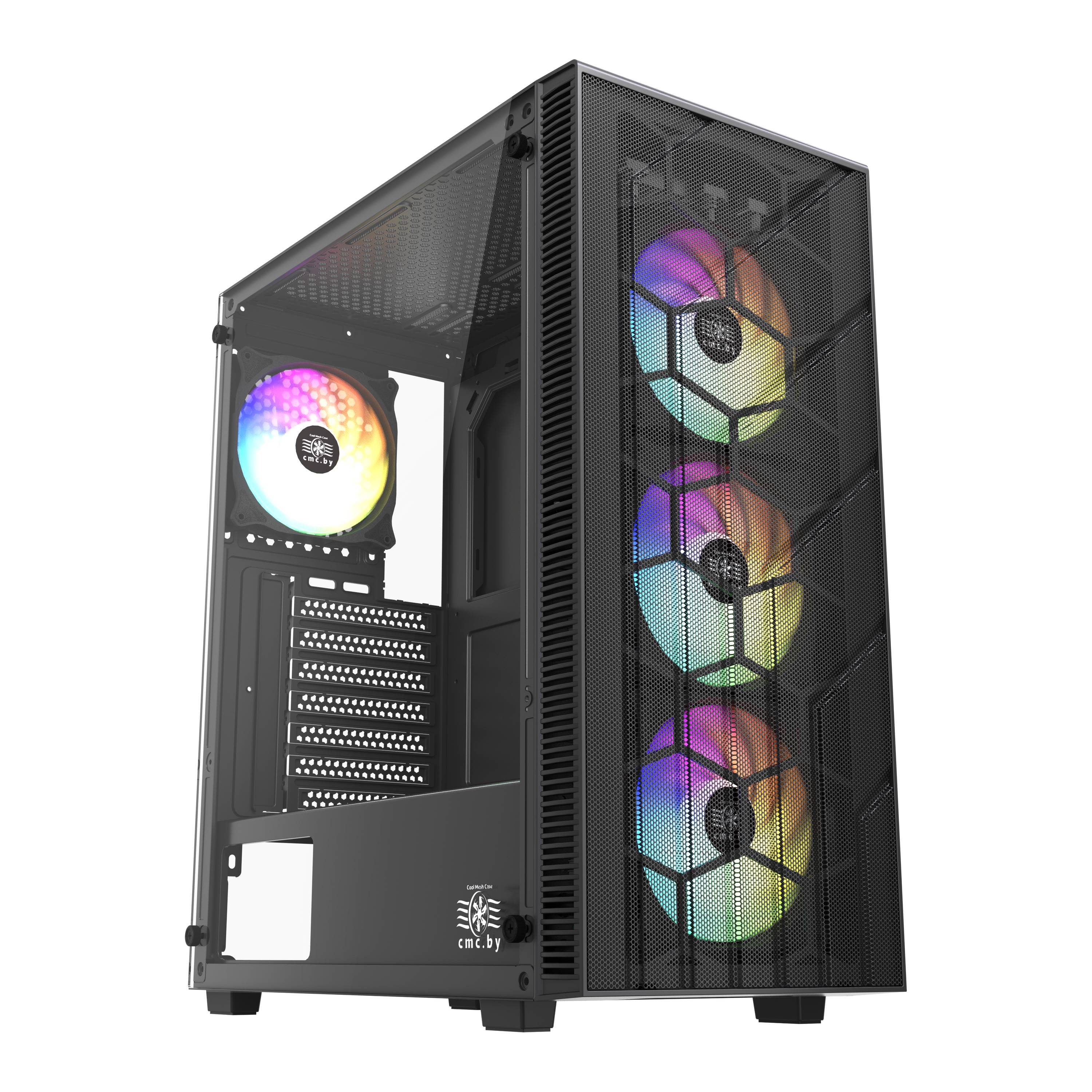 Корпус CMC MasterEcoFlow ARG BGW41634, без БП, ATX, черный