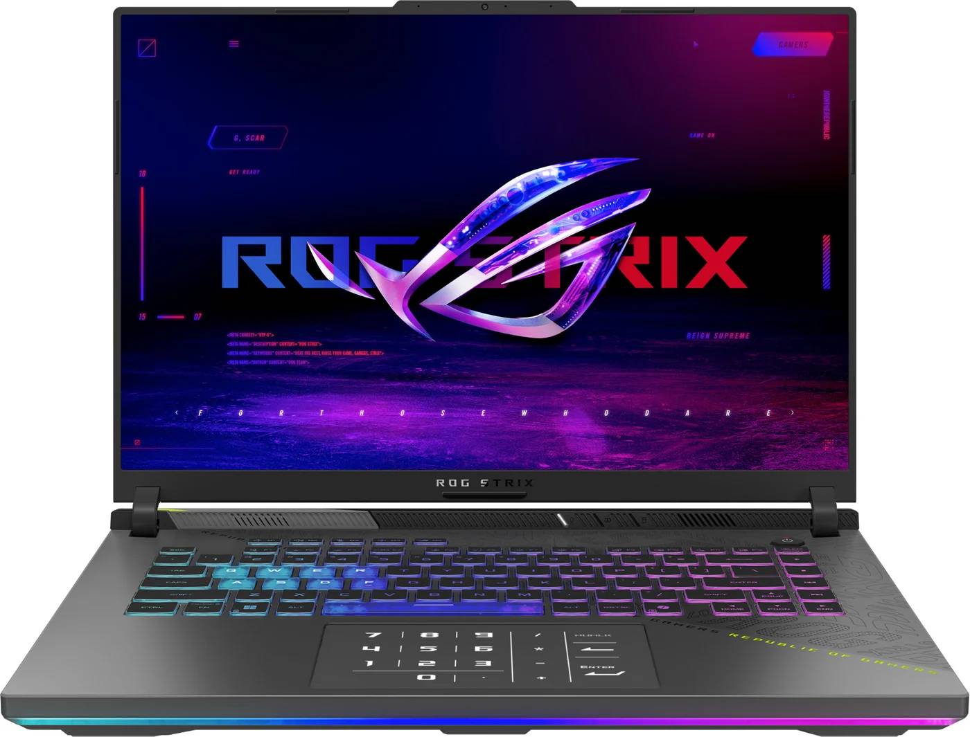 Ноутбук Asus ROG Strix G16 G614FM-S5031, 16" IPS, Ryzen 9 9955HX/ 16Gb/ 1TbSSD/ RTX 5060 8Gb/ Grey (90NR0L17-M002B0)