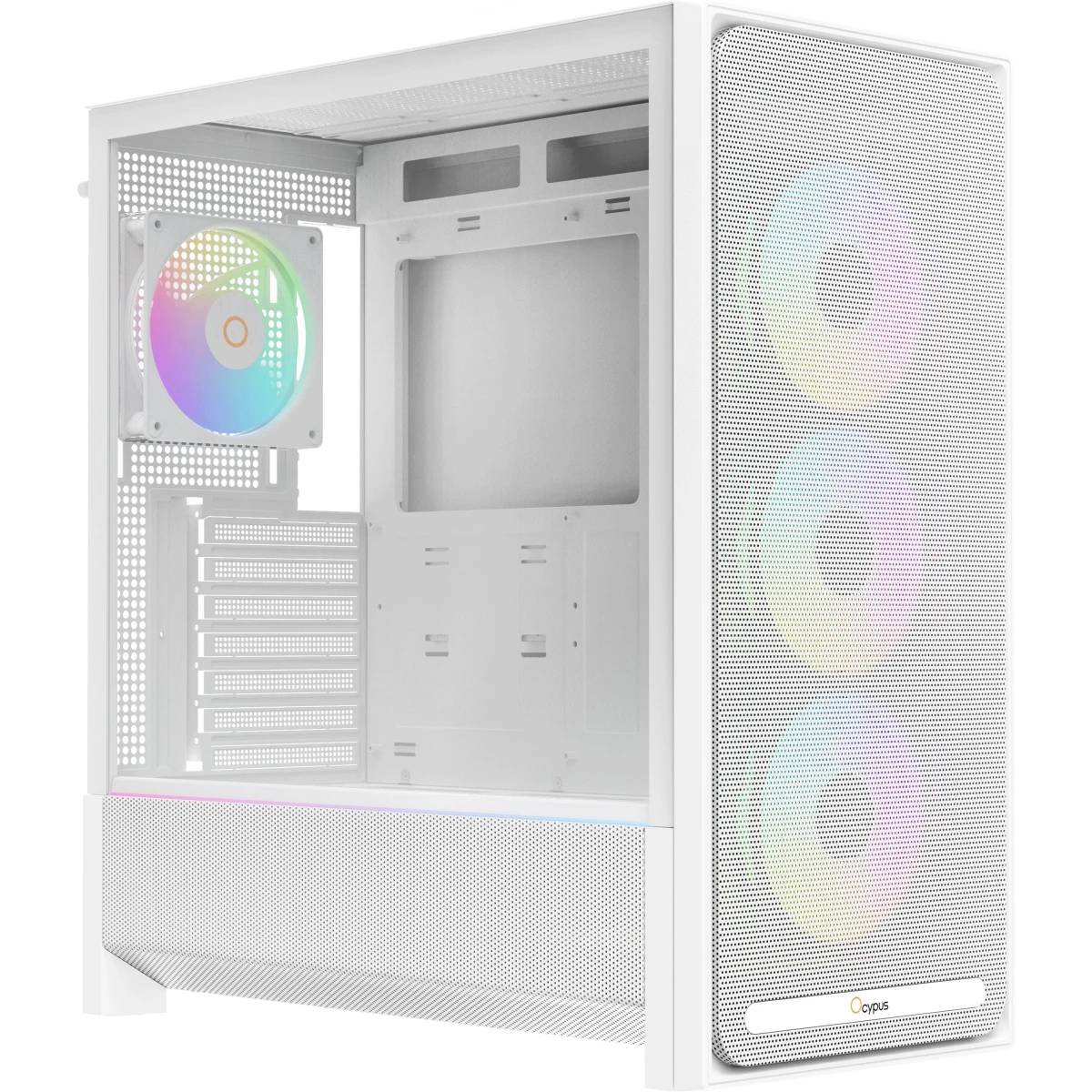 Корпус Ocypus Delta C70 WH ARGB (Delta-C70-WHG400XX-GL), без БП, E-ATX