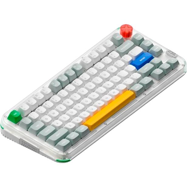 Клавиатура Nuphy Kick75 IO White (KICK75LP-TG-SN) (Silver Nano Switch)