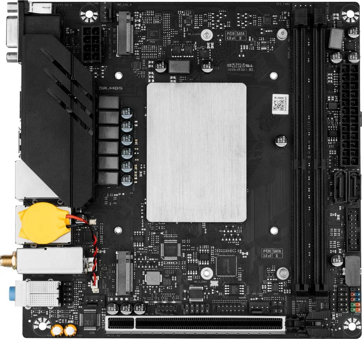 Комплект для ПК Maxsun MoDT 12450H ITX WIFI, Core i5 12450H, (2xHDMI, DP, VGA), 2xDDR IV, mini-ITX
